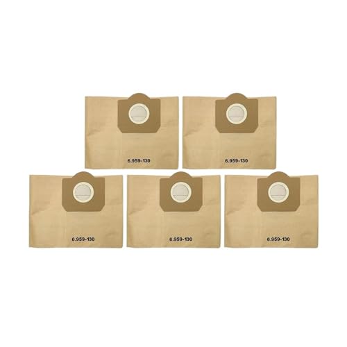 Ersatz-Staubbeutel-Hepa-Filter, kompatibel mit Kärcher, MV3 WD3 WD3200 WD3300 A2204 A2656 WD3.500P SE4001 SE4002 Staubsaugerteile(5PCS) von XYFGSBHQ