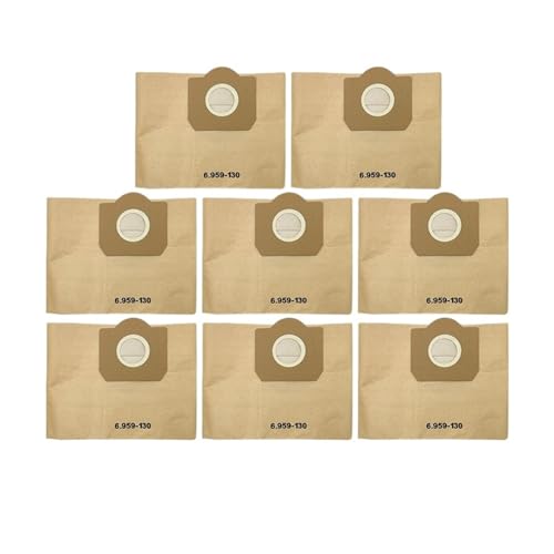 Ersatz-Staubbeutel-Hepa-Filter, kompatibel mit Kärcher, MV3 WD3 WD3200 WD3300 A2204 A2656 WD3.500P SE4001 SE4002 Staubsaugerteile(8PCS) von XYFGSBHQ