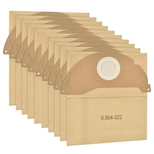 Staubsaugerbeutel, kompatibel mit Kärcher, WD2 MV2 WD 2.200 WD2250 A2004 A2054 A2099 6.904-322.0, Papierstaubbeutel for Karcher WD(10PCS) von XYFGSBHQ