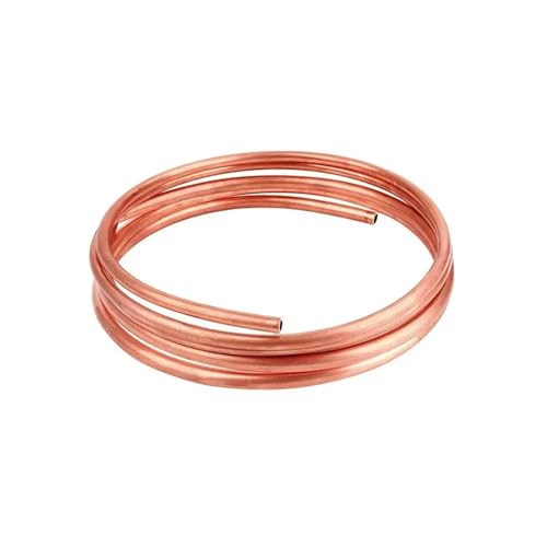 XYFGSBHQ 1 Meter T2 Kupfer Weichkupferrohrspule Außendurchmesser 2~12 mm Innendurchmesser 1~10 mm 99,9% reines Kupferdrahtrohr Klimaanlagenkühlung Heimwerkerhandwerk(4x2mm) von XYFGSBHQ