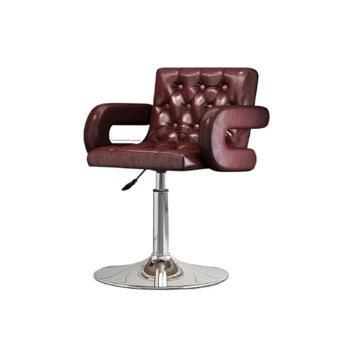XYGQYJ Gepolsterter Barstuhl Stuhl Pinhui Bar Sessellift Stuhl Modern Einfach Hoher Hocker Hohe Rückenlehne Barhocker Bar Rezeption Home Hocker Frühstückshocker(Red,A) von XYGQYJ