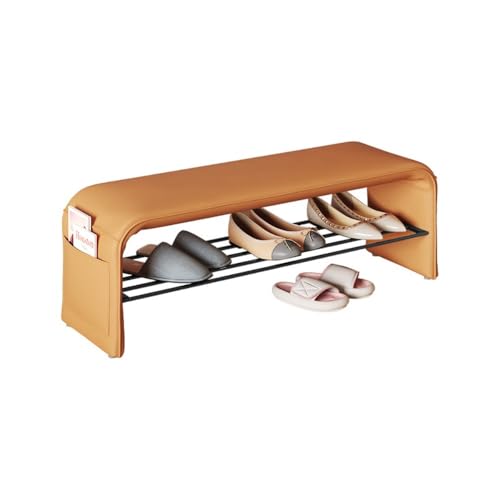 XYGQYJ smartes Design Einfache und stilvolle ultradünne Schuhschrankserie: Platzsparend, schafft eine Filigrane Aufbewahrungslösung für Ordnung in den Schuhen(Dark orange,80 * 35 * 42cm) von XYGQYJ