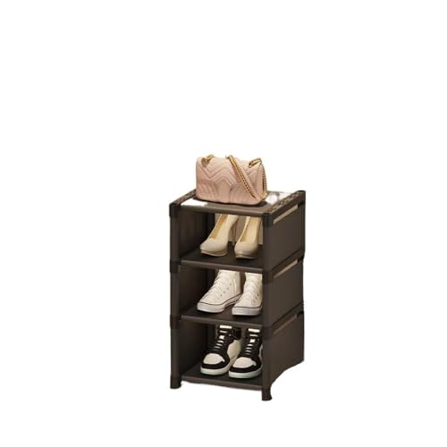 XYGQYJ smartes Design Moderne, einfache vertikale Schuhregalserie: Platzsparend, for einen ordentlichen Eingang für Ordnung in den Schuhen(Black4 layer27*26 * 56cm) von XYGQYJ