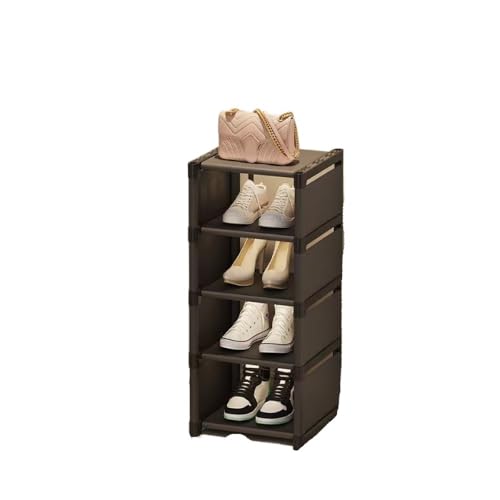 XYGQYJ smartes Design Moderne, einfache vertikale Schuhregalserie: Platzsparend, for einen ordentlichen Eingang für Ordnung in den Schuhen(Black5 layer27*26 * 73cm) von XYGQYJ