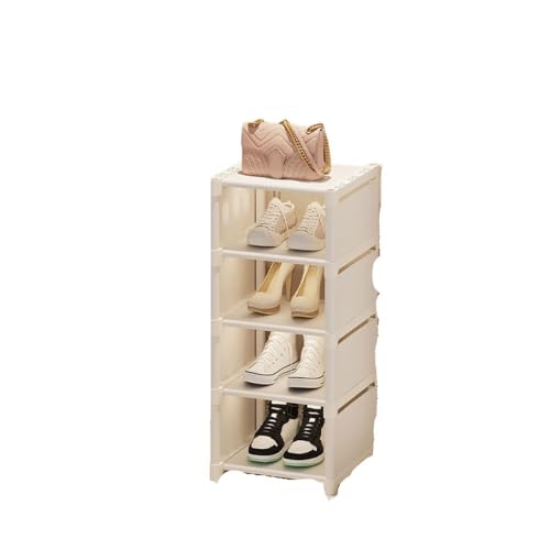 XYGQYJ smartes Design Moderne, einfache vertikale Schuhregalserie: Platzsparend, for einen ordentlichen Eingang für Ordnung in den Schuhen(White5 layer27*26 * 73cm) von XYGQYJ