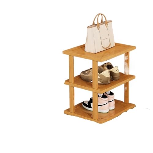 smartes Design Multifunktionale und praktische Schuhregal-Stile: Angemessenes Layout, das die Anforderungen an die Aufbewahrung von Schuhen und Taschen erfüllt für Ordnung in den Schuhen(25cm 3 layers von XYGQYJ