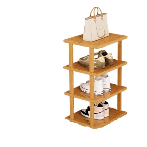 smartes Design Multifunktionale und praktische Schuhregal-Stile: Angemessenes Layout, das die Anforderungen an die Aufbewahrung von Schuhen und Taschen erfüllt für Ordnung in den Schuhen(25cm 4 layers von XYGQYJ