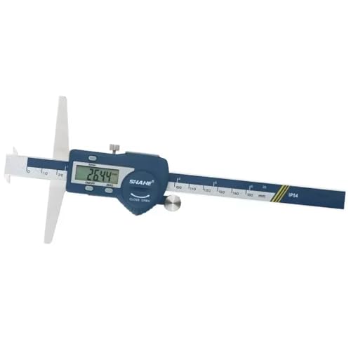 Digital Tiefenmessschieber 150 mm mit Haken, Elektronischer Messschieber mit Doppelhaken, Digitaler Tiefenmessschieber, Tiefen Messwerkzeug (0-200 mm) von XYHAOAI