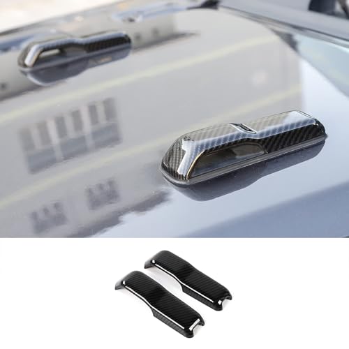 XYHAOAI Motorhaube Scharnier Abdeckung Dekoration Verkleidung Abdeckung für 2018-2023 Jeep Wrangler JL JLU und Gladiator JT, Außenzubehör,Carbon Fiber von XYHAOAI