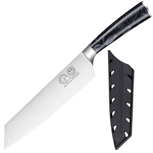 XYJ Authentic Since 1986,Japanese Cooking Knife,7.5 Inch,Stainless Steel,Ultra Sharp Professional Chef Knife Kitchen Cutlery,Gyuto Meat Knife With Sheath,Resin Handle,Outdoor Camping XYJ Authentic Since 1986,Japanese Cooking Knife,7.5 Inch,Stainless Steel,Ultra Sharp Professional Chef Knife Kitchen Cutlery,Gyuto Meat Knife With Sheath,Resin Handle,Outdoor Camping von XYJ
