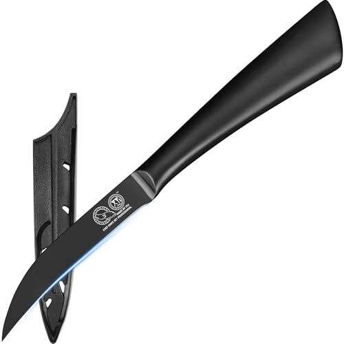 XYJ Authentic Since 1986,Professional Kitchen Knife, 3.5 Inch Stainless Steel Paring Knife With Blade Cover, Ergonomic Handle, Fruit Peeling Knife for Home Kitchen Camping XYJ Authentic Since 1986,Professional Kitchen Knife, 3.5 Inch Stainless Steel Paring Knife With Blade Cover, Ergonomic Handle, Fruit Peeling Knife for Home Kitchen Camping von XYJ