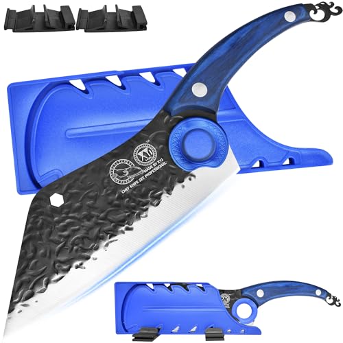 XYJ Forged Kitchen Chefs Knife,High Carbon Steel Blade,Meat Cleaver for Meat Cutting,Full Tang,Wood Handle,Boning Knife With Sheath,Japanese Cooking Knife for Outdoor Camping XYJ Forged Kitchen Chefs Knife,High Carbon Steel Blade,Meat Cleaver for Meat Cutting,Full Tang,Wood Handle,Boning Knife With Sheath,Japanese Cooking Knife for Outdoor Camping von XYJ