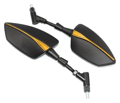 XYJTC Motorradspiegel, for Y&amaha FZ6 FZ6N FZ6S FZ6R for FAZER S2 Motorrad Einstellbare Seitenrückspiegel Universal-Rückspiegel for Moto-Lenker (2)(8) von XYJTC