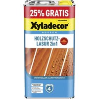Xyladecor - Holzschutzlasur 2in1 4+1L gratis kiefer Aktionsgebinde 25% Gratis Holzschutzlasur von XYLADECOR
