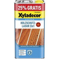 Xyladecor - Holzschutzlasur 2in1 4+1L gratis teak Aktionsgebinde 25% Gratis Holzschutzlasur von XYLADECOR