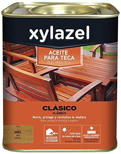 Xylazel 0103 Öl für Teakholz, 750 ml, honigfarben von XYLAZEL