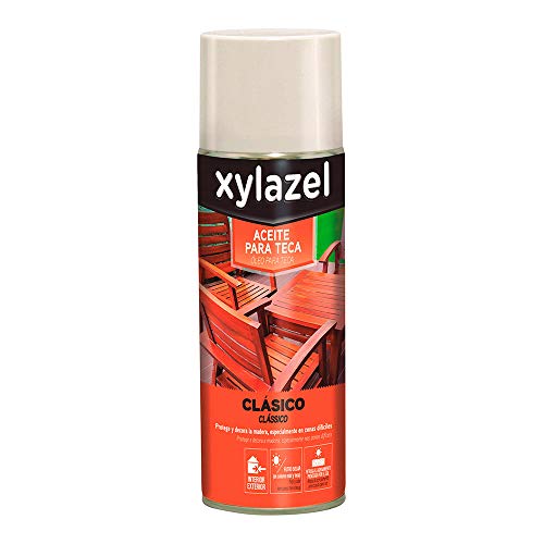 Xylazel – Spray Teak Öl für Teakholz 400 ml von XYLAZEL