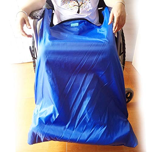 Leichte Rollstuhldecke, Wasserdichtes Winddichtes Außenmaterial Und Warmes Samtfutter, Mit Fußtaschen (Blau),Big von XYLUCKY