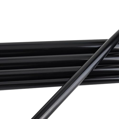 1 Stück 50 Cm Glänzend Schwarzes Gerades PVC-Rundrohr Mit Außendurchmesser 20–50 Mm, Langlebiges Drainage-Zubehör For Aquarien, For Schutz Der Leitungen, Wandstärke 2–2,4 Mm(50mm) von XYMMANM