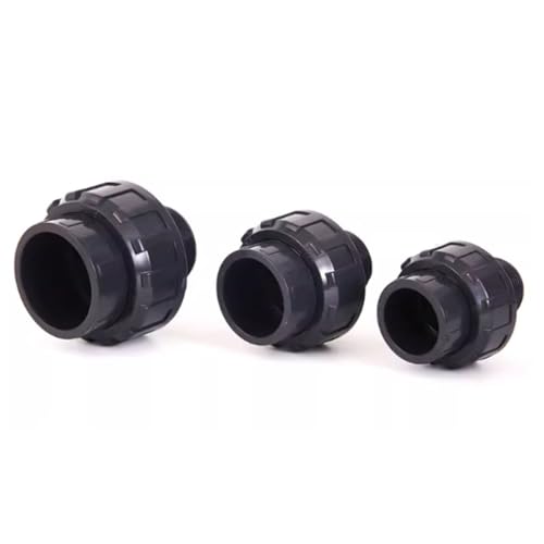 1 Stück Reinschwarzer, Dicker UPVC-Doppelkopfverbinder, ID 20 Mm, 25 Mm, 32 Mm, 40 Mm, 50 Mm, Exklusives Zubehör For Fischtanks Und Aquarien(32mm) von XYMMANM