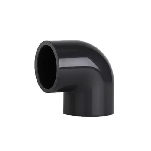 2 PCS Black PVC 90 degree elbow water pipe fittings ID 20MM-50MM, corrosion-resistant siphon industrial fish tank sewage joint(40mm) von XYMMANM