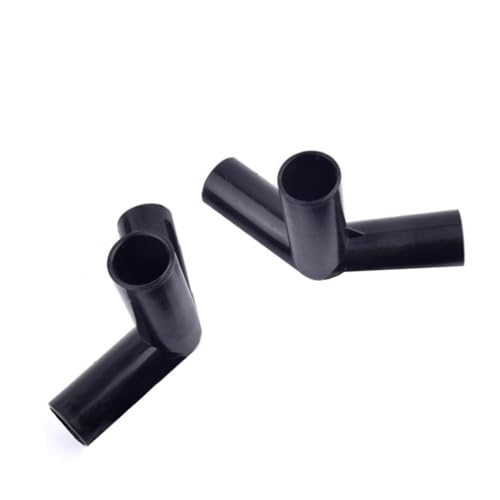 2 Stück Schwarze 135° 3D Dreiwege-Verbindungsstücke Aus Kunststoffrohren 8/12/16/19 Mm Können Selbst Zu Rahmenmodellen Zusammengebaut Werden, Um Rohrleitungen Zu Bauen(8mm) von XYMMANM