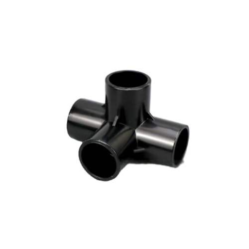 2 Stück Schwarze Dreidimensionale Vierwege-UPVC-Verbindungsstücke ID 20–32 Mm, Verschleißfeste DIY-Verbindungsrohre For Schuhschrankrahmen(25 * 30.6MM) von XYMMANM