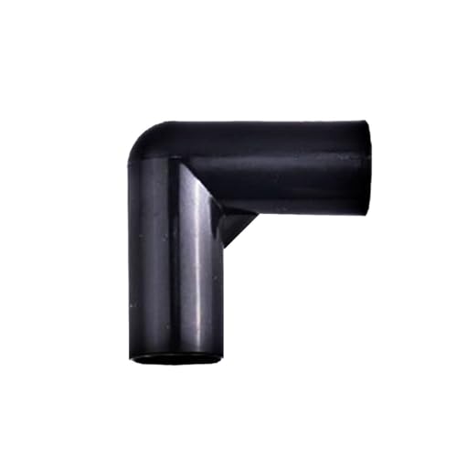 2 Stück Schwarze Kunststoff-ABS-Rohrverschraubungen Mit Feinem, Hartem 90°-Winkel, Anti-Aging-Gehäuse, Gewinderahmenverbinder 8 12 16 19 Mm(16mm) von XYMMANM