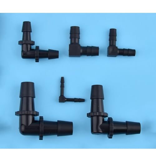 2 Stück Schwarzer PP-90-Grad-Winkel Mit Gleichem Durchmesser 2,4–12,5 Mm, Korrosionsbeständiger Rechtwinkliger Verbindungsschlauch Aus Kunststoff, L-förmige Wasserversorgungsrohrverschraubungen(6*6mm) 2 Stück Schwarzer PP-90-Grad-Winkel Mit Gleichem Durchmesser 2,4–12,5 Mm, Korrosionsbeständiger Rechtwinkliger Verbindungsschlauch Aus Kunststoff, L-förmige Wasserversorgungsrohrverschraubungen(6*6mm) von XYMMANM