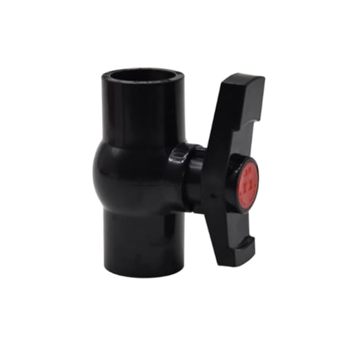 2 Stück Schwarzes PVC, Durchmesser 20 25 32 40 50 Mm, Kugelhahnschalter For Wasserversorgungsbuchsen, Kunststoff-Umschlagbox, Spezielles Wasserstopprohr For Aquarien(20mm) von XYMMANM