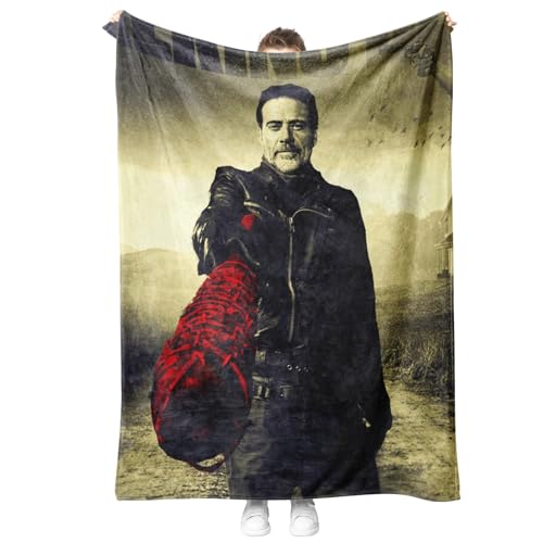 Negan Kuscheldecke 150x200 Decke Flauschige weich & warm Wohndecke Flanell Fleecedecke, Falten beständig/Anti-verfärben fur Sofadecke Bettüberwurf (Fanartikel) von XYOK