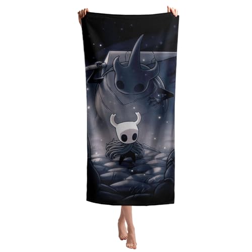 XYOK Hollow Knight Strandtuch 70x140cm Polybaumwolle Badetuch Spielfans Handtuch Geschenk für Kinder Jugendliche Erwachsene Jungen Strandhandtuch (Hollow3) von XYOK