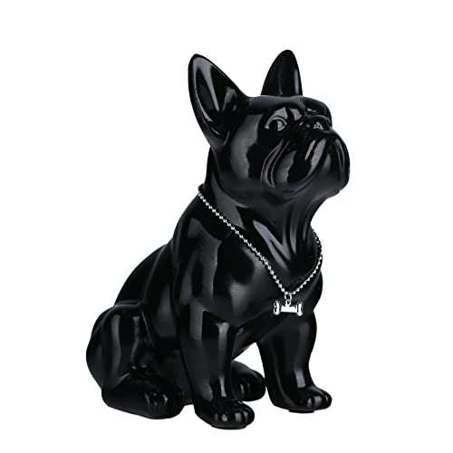 XYQXYQ Französische Bulldogge, Statue aus Metall, bunt, sitzend, Kunstharz, Hundestatue, britische Bulldogge, Heimdekoration, französische Bulldogge, Statue für den Außenbereich XYQXYQ Französische Bulldogge, Statue aus Metall, bunt, sitzend, Kunstharz, Hundestatue, britische Bulldogge, Heimdekoration, französische Bulldogge, Statue für den Außenbereich von XYQXYQ