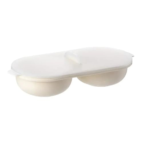 Eierkocher Cup Bratpfanne Küche gedämpfte Eier Herd Set, Doppel Kochen Werkzeuge Mikrowelle von XYRGPQYI