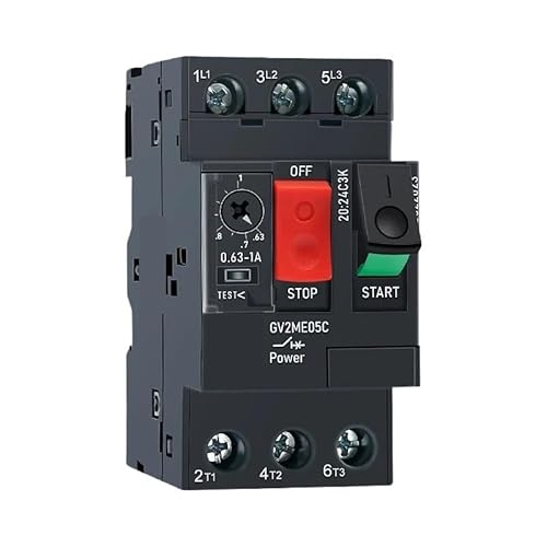 Motorschutzschalter GV2ME01C-32C Start Starter Dreiphasig Überlast Kurzschluss(GV2ME06C) von XYRGPQYI