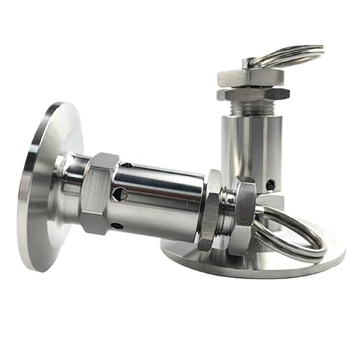 XYRGPQYI 1/2 "1,5" 2 "Tri ClampFerrule Sicherheitsventil Druck Relief Luft Kompressor Dampfkessel OD 50,5 Edelstahl 304(TC 64mm,8bar) von XYRGPQYI