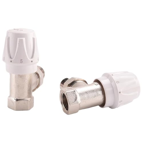 XYRGPQYI A68P-Thermostatic Radiator Valve 2Pcs 15Mm X 1/2 Zoll Thermostatischer Winkel TRV Heizkörperventil for Home Office XYRGPQYI A68P-Thermostatic Radiator Valve 2Pcs 15Mm X 1/2 Zoll Thermostatischer Winkel TRV Heizkörperventil for Home Office von XYRGPQYI