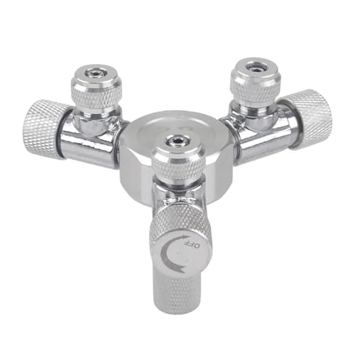 XYRGPQYI Edelstahl-Mehrkanal-Aquarium-CO2-Separator-Verteiler-Rückschlagventil Aquarium-Generator-Regler-Zubehör(W02-03) von XYRGPQYI