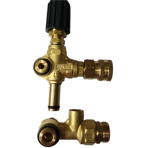 XYRGPQYI Hochdruckreinigerpumpe 3WZ-18127 Plungerpumpe Druckregelventil A2 Kolbenpumpe 3WZ-18145 Druckregler A1(Stainless Steel nut) von XYRGPQYI