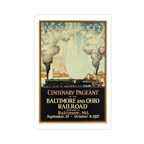 XYSWDD Baltimore und Ohio Railroad Centennial Celebration Vintage Reiseposter Leinwand Wandkunst Poster und Drucke Zimmer ästhetische Schlafzimmer Büro Dekor 20 x 30 cm XYSWDD Baltimore und Ohio Railroad Centennial Celebration Vintage Reiseposter Leinwand Wandkunst Poster und Drucke Zimmer ästhetische Schlafzimmer Büro Dekor 20 x 30 cm von XYSWDD