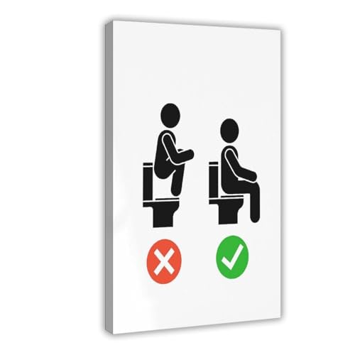 XYSWDD Bedruckbares Schild mit Aufschrift "Do Not Stand on Toilet Seat", Piktogramm, Wandposter, Badezimmerregeln, Leinwandkunst, Wanddekoration, Poster, Zuhause, Bar, Restaurant, Garage, Café, Logo XYSWDD Bedruckbares Schild mit Aufschrift "Do Not Stand on Toilet Seat", Piktogramm, Wandposter, Badezimmerregeln, Leinwandkunst, Wanddekoration, Poster, Zuhause, Bar, Restaurant, Garage, Café, Logo von XYSWDD