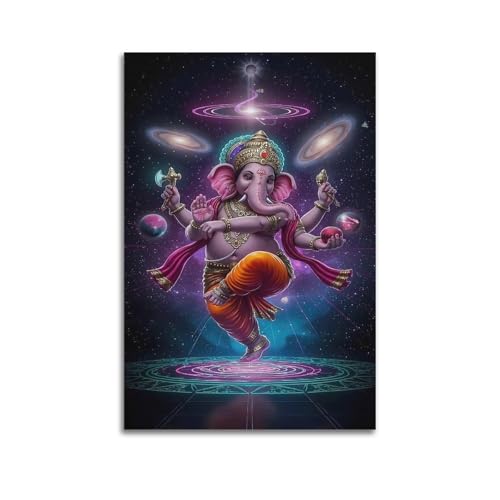 XYSXYCP Wandkunst-Fotoalbum, HinduGod-Poster, CosmicDanceGanesha, moderne Familie für Wohnzimmer, Dekoration, 20 x 30 cm XYSXYCP Wandkunst-Fotoalbum, HinduGod-Poster, CosmicDanceGanesha, moderne Familie für Wohnzimmer, Dekoration, 20 x 30 cm von XYSXYCP