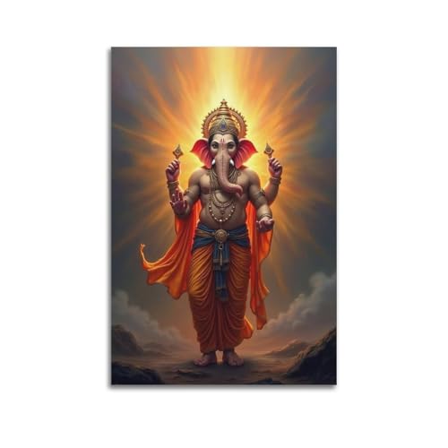 XYSXYCP Wandkunst-Fotoalbum, HinduGod-Poster, DivineGanesha, moderne Familie für Wohnzimmer, Dekoration, 30 x 45 cm XYSXYCP Wandkunst-Fotoalbum, HinduGod-Poster, DivineGanesha, moderne Familie für Wohnzimmer, Dekoration, 30 x 45 cm von XYSXYCP