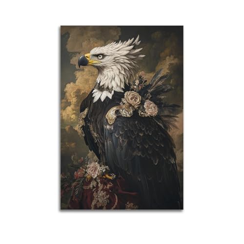 XYSXYCP Wandkunst-Fotoalbum, Tier-Poster, Regal, verzierter Adler, moderne Familie für Wohnzimmer, Dekoration, 40 x 60 cm XYSXYCP Wandkunst-Fotoalbum, Tier-Poster, Regal, verzierter Adler, moderne Familie für Wohnzimmer, Dekoration, 40 x 60 cm von XYSXYCP