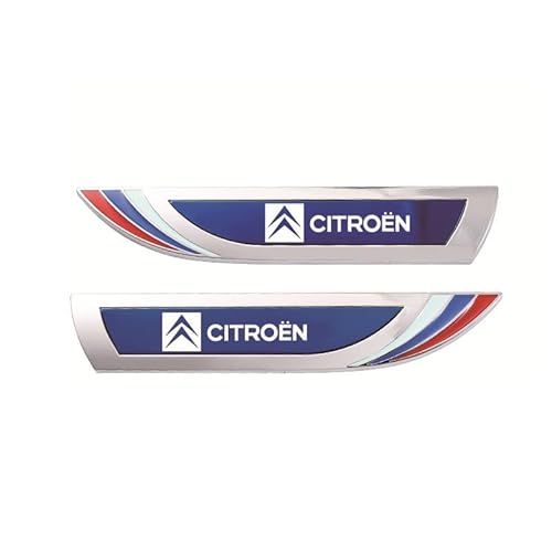XYTUAT Auto Emblem Aufkleber, Für Citroen C1 C2 C4 C5 C3 C4L C8 Berlingo Xsara Picasso Crosser CElysee, Motorhaube Kofferraum Logo Heckklappen Buchstaben Selbstklebende Ersatz Dekoration,A von XYTUAT
