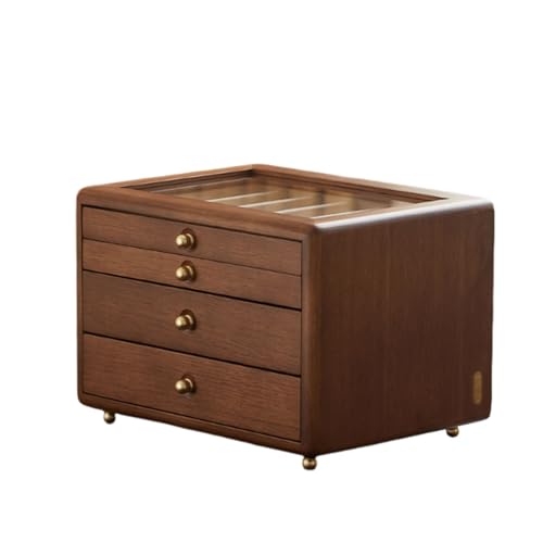 4 Etagen Schmuckkoffer Holz, Schmuckaufbewahrung Mit Schubladen,Großes Fassungsvermögen Allzweck Schmuckschatulle Schrank,Vintage Schmuckkästen Für Ohrringe Ketten Ringe 4 Etagen Schmuckkoffer Holz, Schmuckaufbewahrung Mit Schubladen,Großes Fassungsvermögen Allzweck Schmuckschatulle Schrank,Vintage Schmuckkästen Für Ohrringe Ketten Ringe von XYUERU