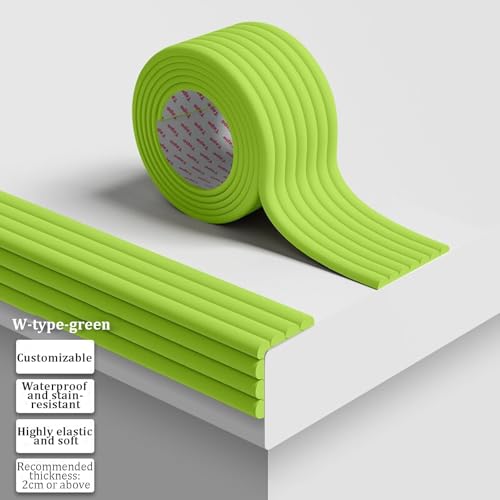 Schaumstoff-Eckenschutz, Kantenschutz aus Schaumstoff, Selbstklebend, Für Möbel, Kamin(Green,5m) von XYUERU