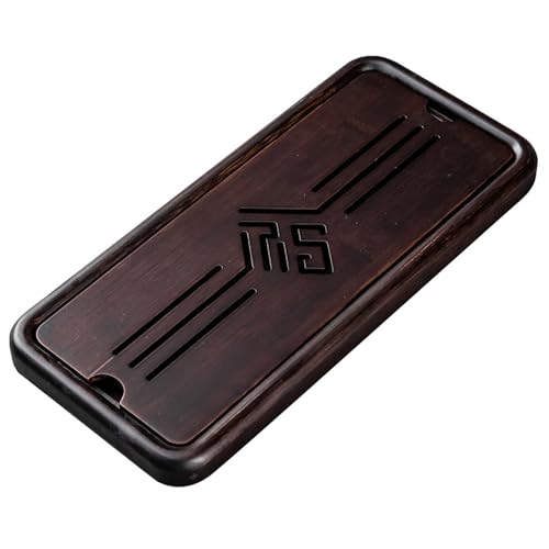 Tee-Tablett Wasserspeichertyp Bambus, Chinesisches Teetablett aus Bambus, für Teehaus, Home, Office, 38.5 x 15 x 2.3cm/33 x 15 x 2.3cm(S) von XYUERU