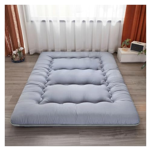 XYUERU Japanische Bodenmatratze, Japanische Tatami-Matratzen Futon, Dicke Faltbare Bodenmatratze, Schlafsaal-Tatami-Bodenmatratze, Für Schlafsaal Floor(Gray,90x200cm) von XYUERU