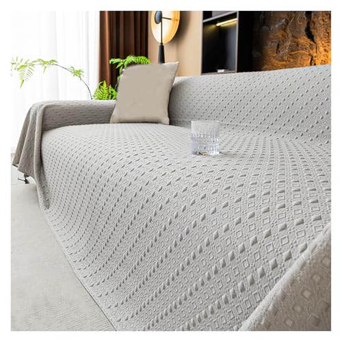 XYUERU Sofa Überzug, Kühlende Sofabezug, Universelle rutschfeste Sofa Überwurf, Sofadecken Für Sitzfläche, rutschfest Waschbar Couchbezug(Gray,210x130cm) von XYUERU